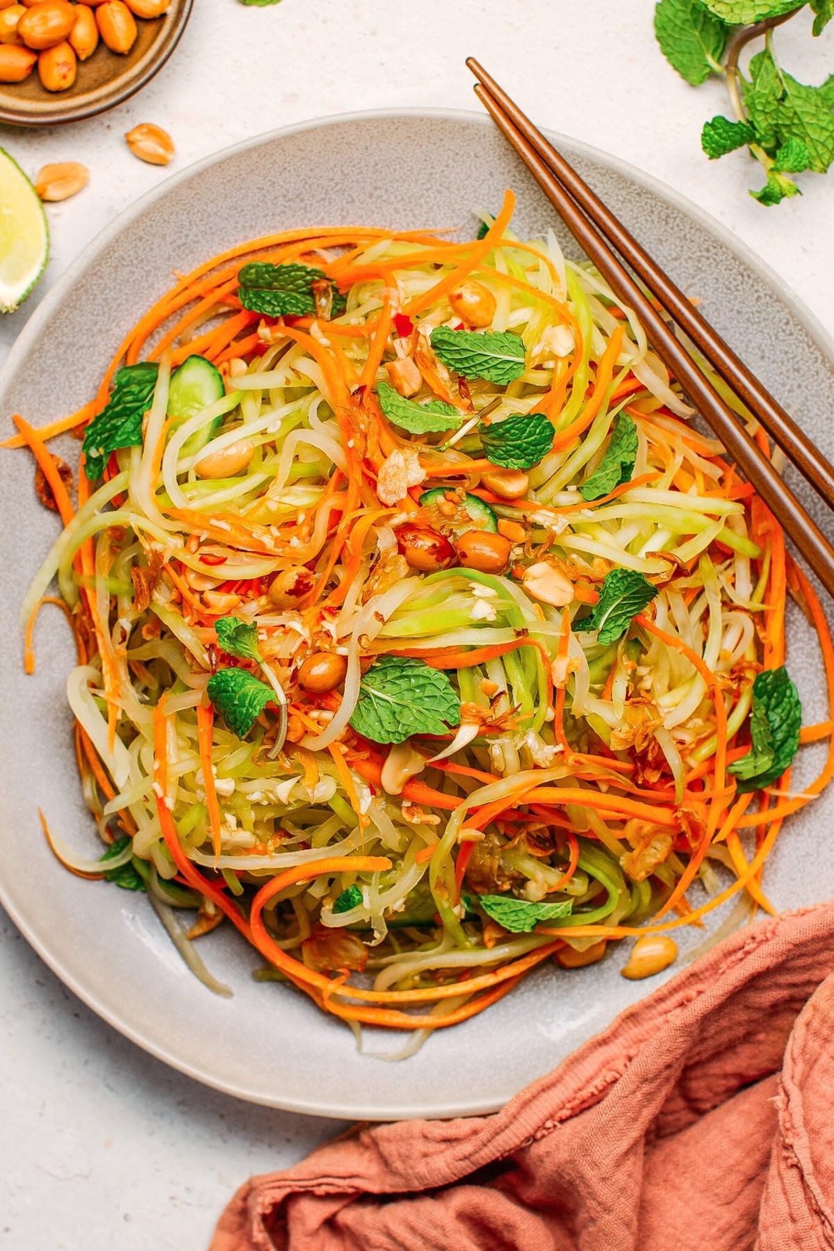 Crunchy Papaya Slaw